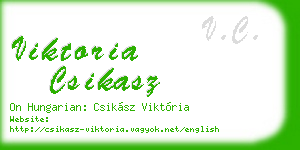 viktoria csikasz business card